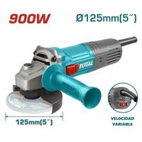 AMOLADORA ANGULAR 900W 4 1/2'' 115MM ESMERIL VELOCIDAD VARIABLE  TOTAL - TG109125565