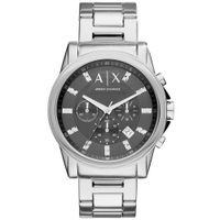 Reloj Armani Exchange Outerbanks AX2092 Fecha Cronómetro Acero Inoxidable Dial Gris