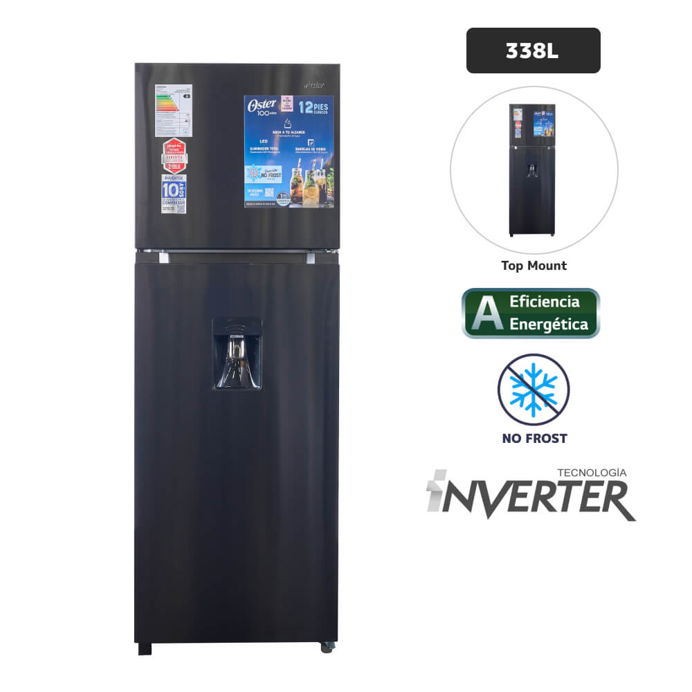 Refrigerador OSTER 338L No Frost OS-PNFMI1202BDI Negro