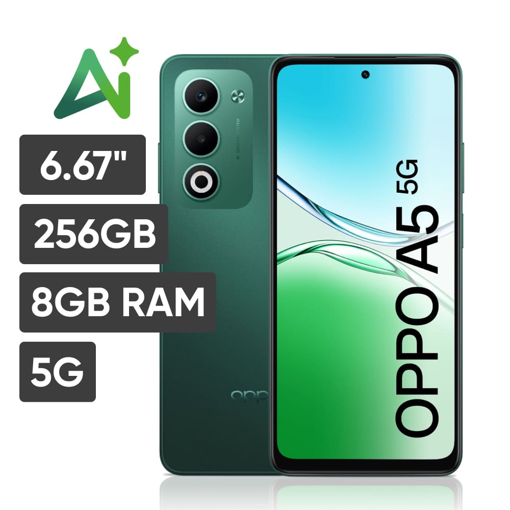 Smartphone OPPO A5 6.67"" 8GB 256GB 50MP Verde