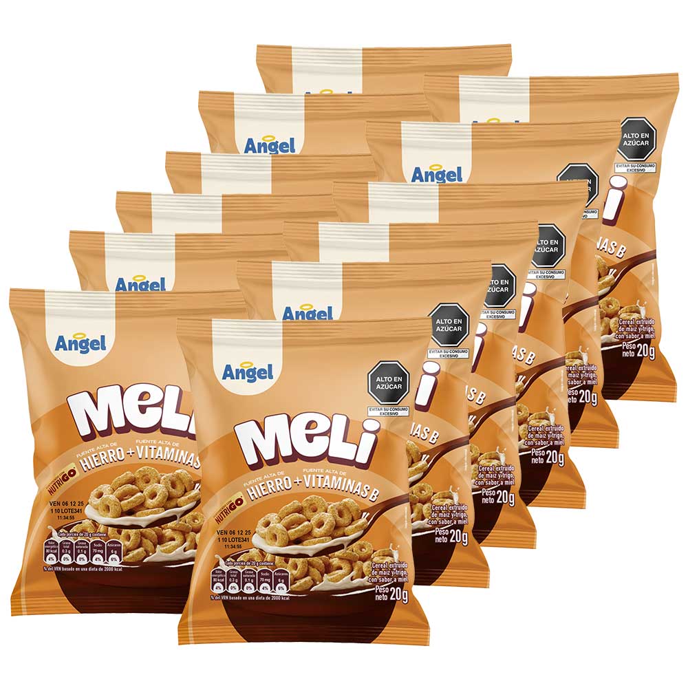 Cereal Meli ÁNGEL Tira 12 Bolsas 20g c/u