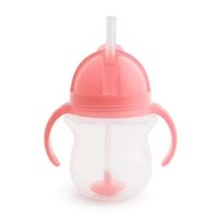 24188 VASO ANTIDERRAME CASAS Y SORBETE FLEXIBLE CLICK LOCK ROSADO
