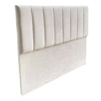 Cabecera acanalada 2 plazas beige claro
