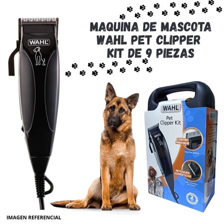 Maquina Wahl de Mascota Pet Clipper Kit 9 Pzs