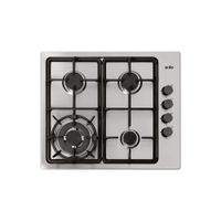 Encimera de Acero Inoxidable Sole 58 Cm c/Wok 4Hornillas