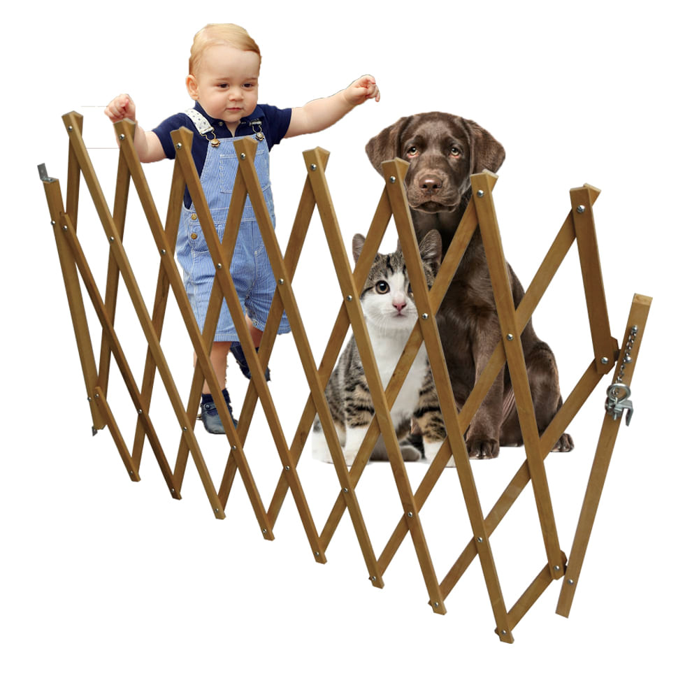 Reja de Seguridad Madera Solida para mascotas y bebes