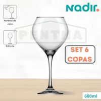 Copa Prestige 600ml para Vino Tinto, Sangría X 6 Copas Nadir