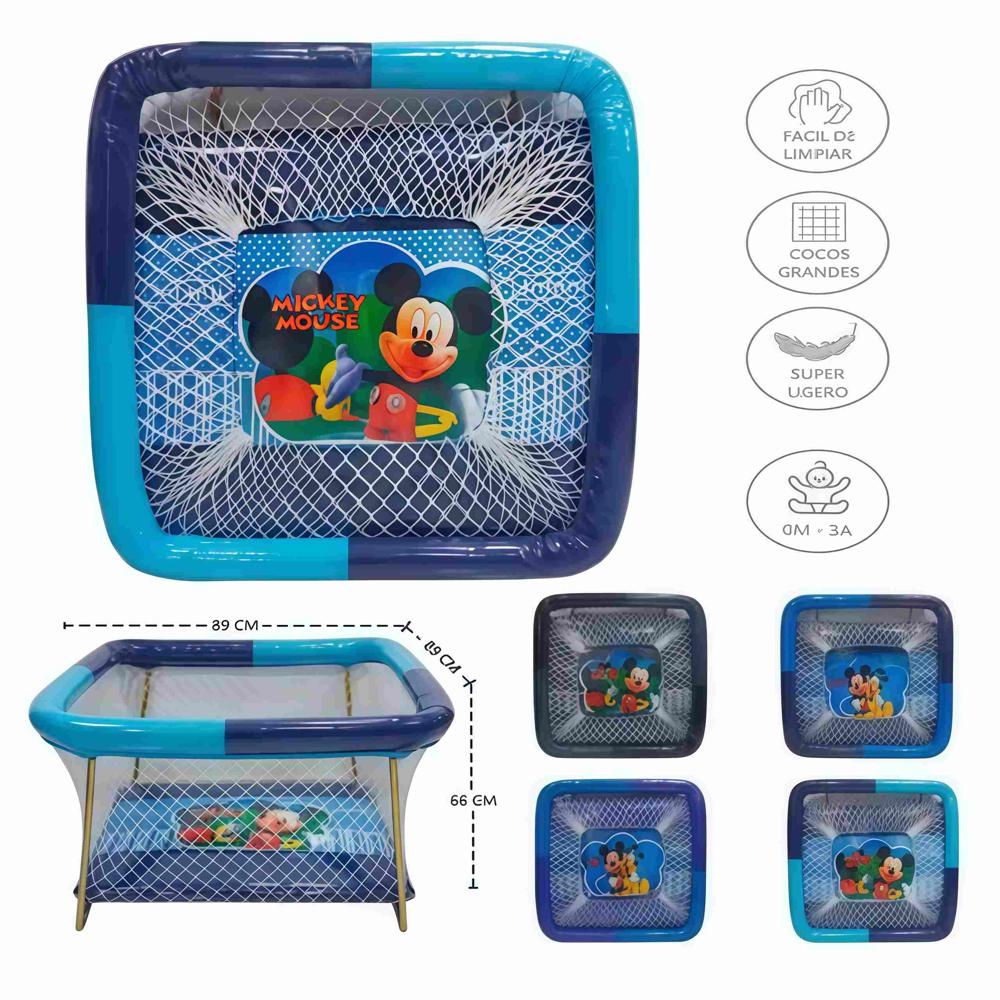 Corral para bebes Acolchado MIKA  Azul