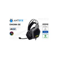 Auriculares gaming ANTRYX Enigma SE 7.1 con vibración, RGB y conexión USB - Color gris