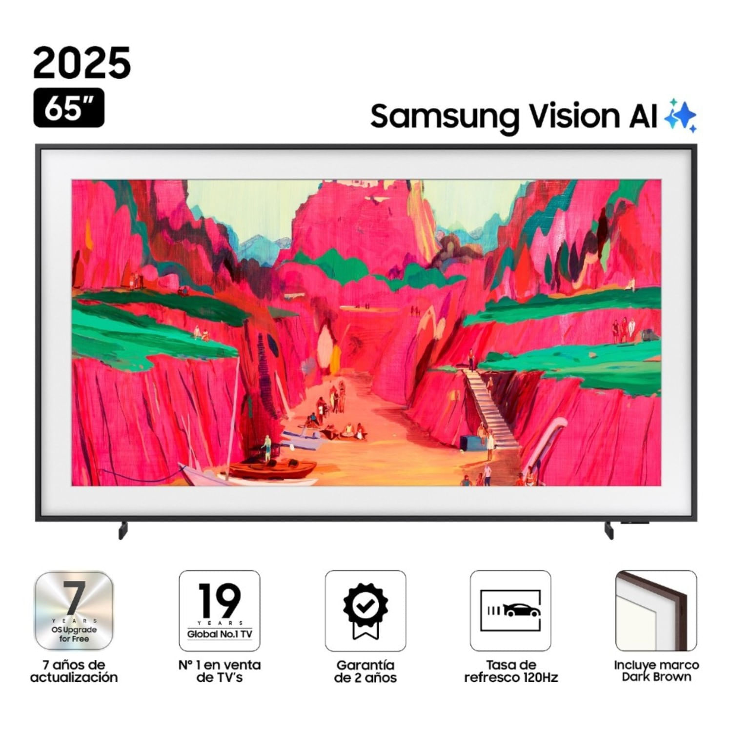 Televisor Samsung 65"" The Frame LS03F Vision AI Smart TV (2025) QLED Tizen 8.0 UHD 4K