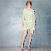 Vestido Mujer Sfera Mini Ggt Print Soles Amarillo