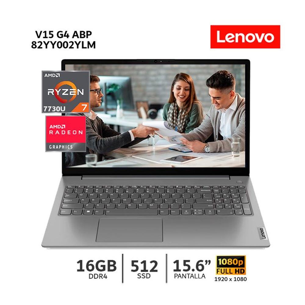 Laptop Lenovo V15 G4 ABP/ AMD RYZEN 7 7730U/ 16Gb Ram/ 512Gb SSD/ 15.6 FHD /Wind / 82YY002YLM