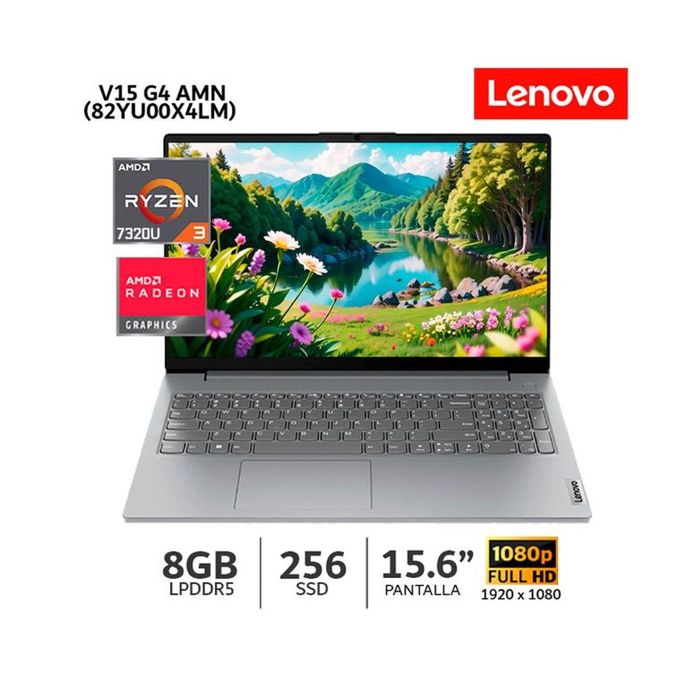 Laptop Lenovo V15 G4 AMN, AMD Ryzen 3-7320U 8GB RAM 256GB SSD 156 FHD Windows 82YU00X4LM