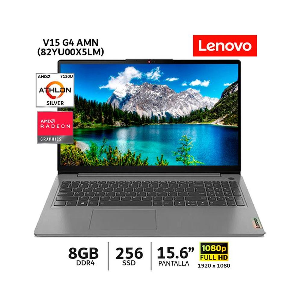 Laptop Lenovo Athlon Silver 7120U 8GB RAM 256GB SSD 156 FHD WIND 82YU00X5LM