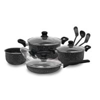 Juego de ollas antiadherente 11PZAS FZ-X1705M Negro