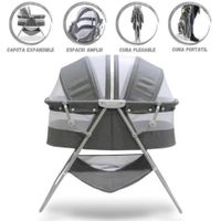 Cuna Portátil Plegable Para Bebé »DOLLY» GRAY