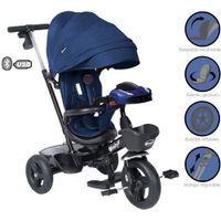 Triciclo Guiador ARIA 334 USB Bluetooth Azul