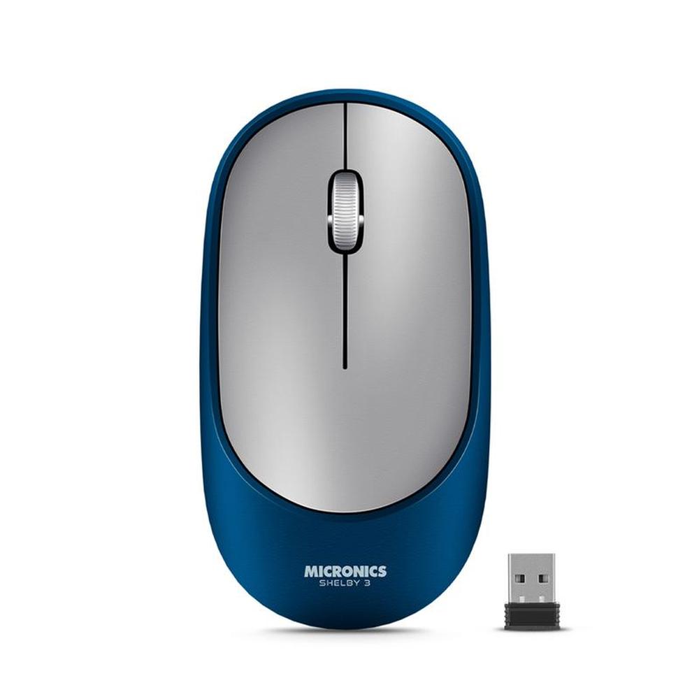 Mouse Shelby Mic M701-3M Micronics Gris azul