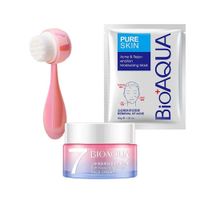 Cepillo Facial 2 en 1 + Crema Aclaradora + Mascarilla Pure Skin
