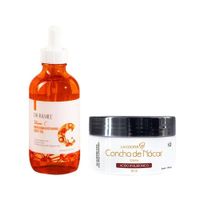 Aceite Corporal Vitamina C + Crema Facial Concha de Nacar.
