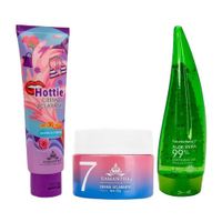 Crema Facial Aclaradora + Crema Corporal + Gel de Aloe Vera