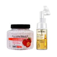 Exfoliante Corporal de Fresa + Limpiador Facial Colágeno