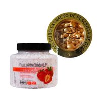 Exfoliante Corporal de Fresa + Suero Facial Placenta de Oveja