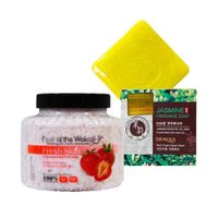 Exfoliante Corporal de Fresa + Jabón Natural Extracto de Jazmines