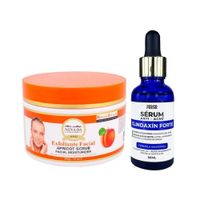 Exfoliante facial Albaricoque + Serum Antiacne Clindaxin F