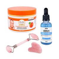 Exfoliante Facial Albaricoque + Serum Hidratante + Rodillo