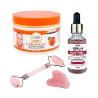 Exfoliante Facial Albaricoque + Serum Anti Edad + Rodillo