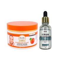Exfoliante Facial Albaricoque + Serum Ácido Láctico 8%