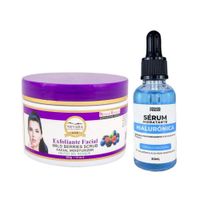 Exfoliante Facial Frutos Bosque + Serum Hidratante Hialurónica