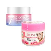 Crema facial extracto de Rosa + Crema Facial Aclaradora con AH