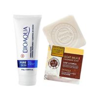 Crema Facial Antiacné Pure Skin + Jabón Leche de Cabra