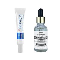 Crema Antiacne Pure Skin + Serum Anti Edad Células Madre