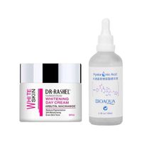 Crema Facial Blanqueadora de Dia + Serum de Ácido Hialurónico