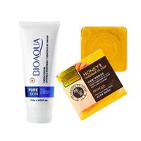 Crema Facial Antiacné Pure Skin + Jabón con Extracto de Miel