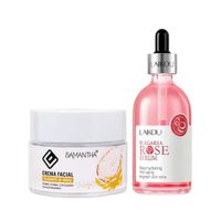 Crema Facial Extracto de Arroz + Serum Facial Bulgaria Rose