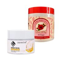 Crema Facial Extracto de Arroz +Locion Corporal Flores Rosas