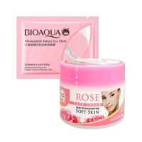 Crema facial extracto de Rosa + Mascarilla de ojos con Sakura