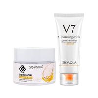 Crema Facial Extracto de Arroz + Limpiador Facial de Leche