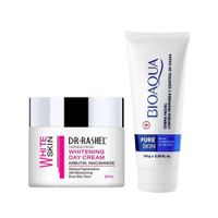Crema Facial Blanqueador de Dia + Crema Limpiadora Pure Skin