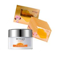 Crema Facial Hidratante Vitamina C + Mascarilla labial Dorada