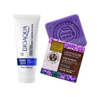 Crema Facial Antiacné Pure Skin + Jabón Extracto de Lavanda