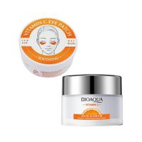 Crema Facial Hidratante Vitamina C + Parche de Ojos Vitamina C