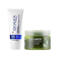 Crema Facial Antiacné Pure Skin + Crema Hidratante de Pepino