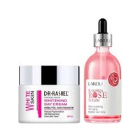 Crema Facial Blanqueadora de Dia +Serum Facial Bulgaria Rose