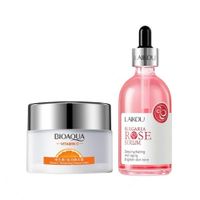 Crema Facial Hidratante Vitamina C + Serum Bulgaria Rose