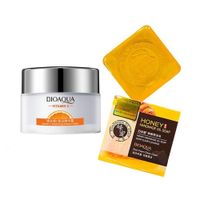 Crema Facial Hidratante Vitamina C + Jabón Natural con Miel